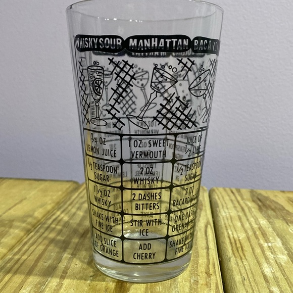 Federal Glass Vintage Cocktail Mixer Multiply Ingredients By Number Of Drinks !! - Picture 4 of 9